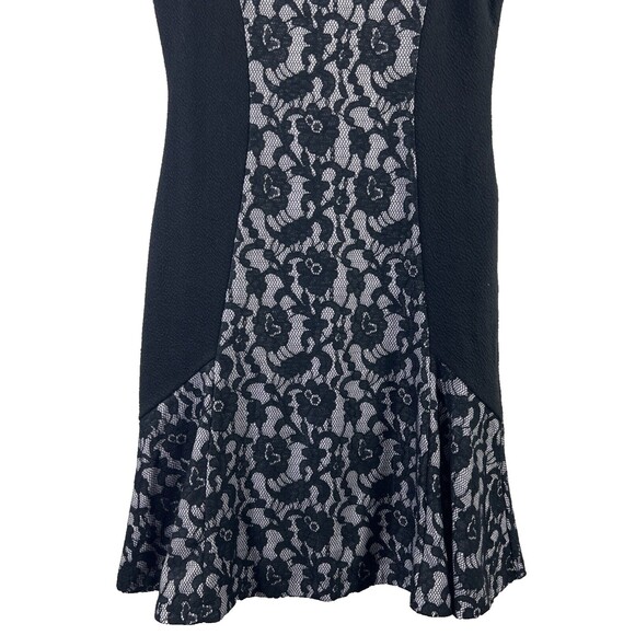 Maeve Anthropologie Sirena Dress Size Small Knit Lace Trim Swingy - Picture 4 of 15